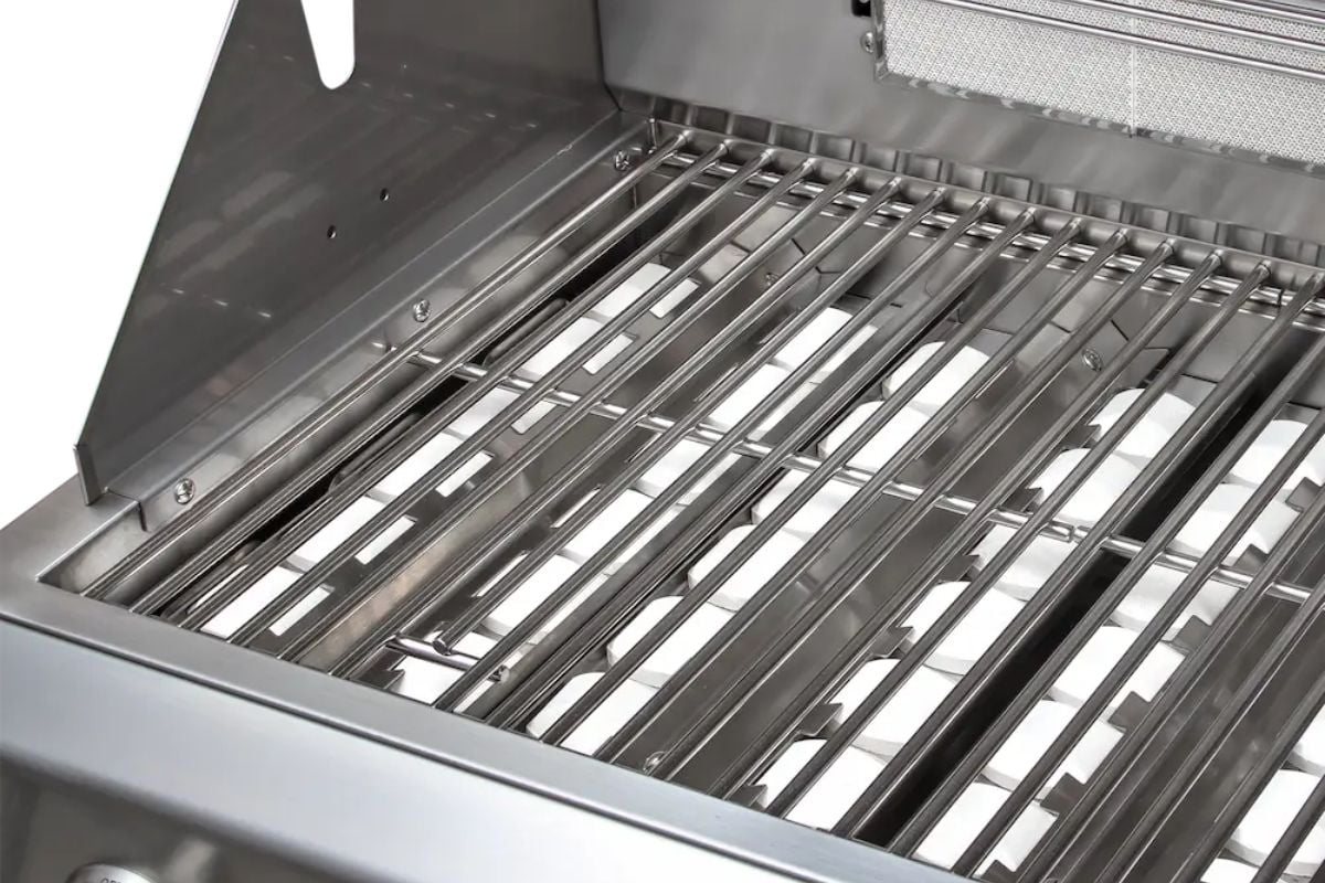 Queimadores em aço inox 304 da churrasqueira Evol Verona