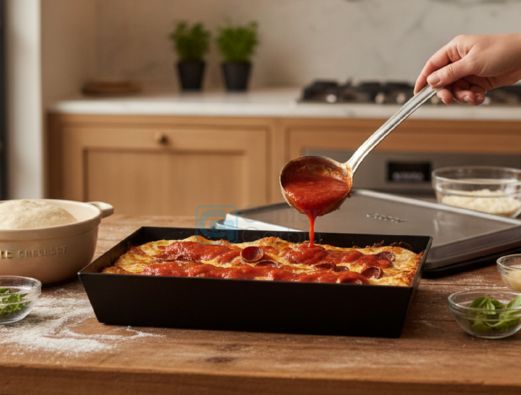 Assadeira Média Ooni desenvolvida para pizza Detroit-Style