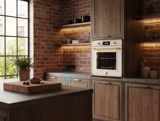 Forno a Vapor Bertazzoni Heritage Marfim