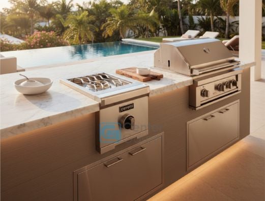 Queimador Coyote para áreas gourmet externas