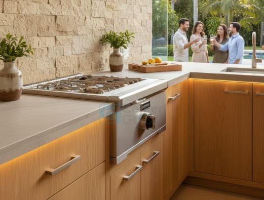 Queimador Lateral Coyote em aço inox 304