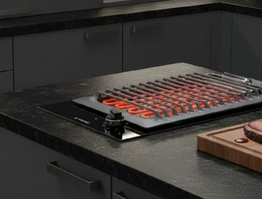 Cooktop domin&oacute; el&eacute;trico com comandos frontais