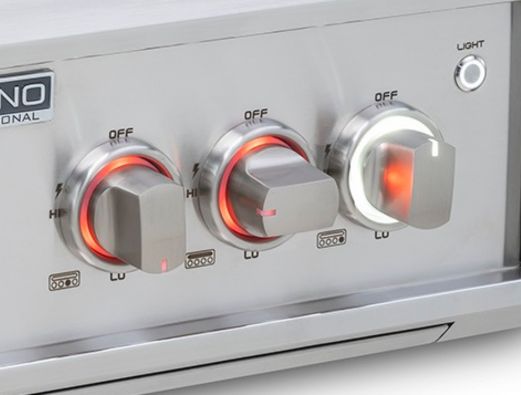 Detalhes da churrasqueira Tecno Professional em inox