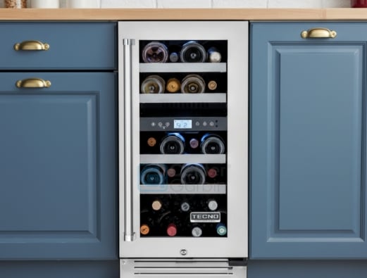 Adega Tecno Professional Dual Zone em aço inox escovado