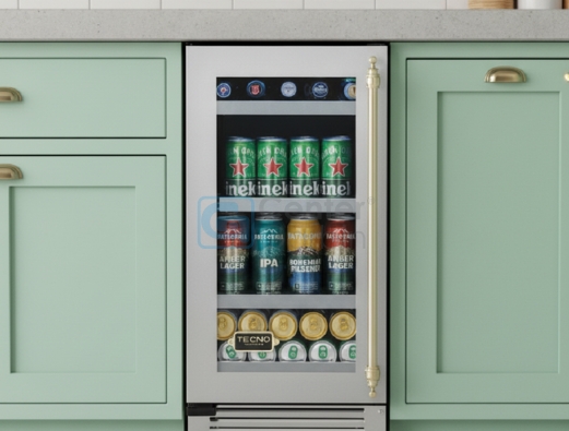 Cervejeira Tecno Vintage em a&ccedil;o inox escovado