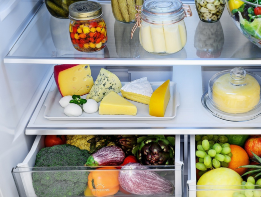 Prateleiras em vidro de gelo refrigerador tecno